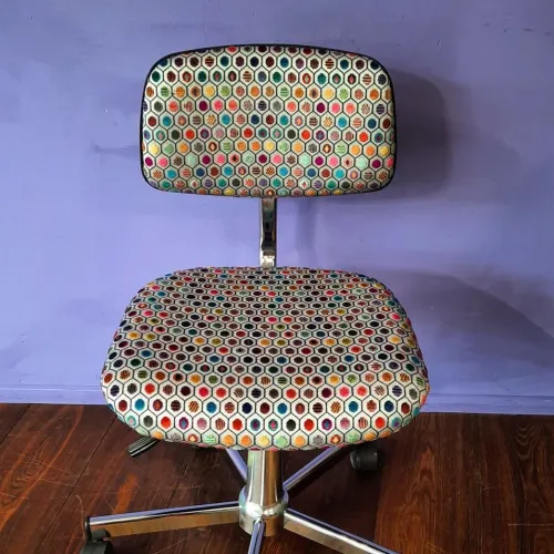 Albert Stoll Giroflex, Bürostuhl 60/70er-Jahre neu gepolstert