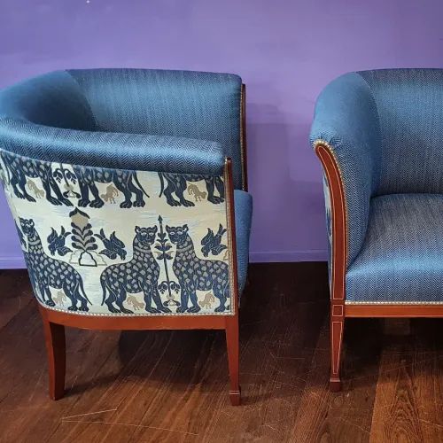 Exklusiver Stoff von Luigi Bevilacqua, Brokatelle mit Originalmotiv aus dem 13. Jahrhundert