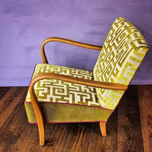 Polsterei Luzern, 50er Sessel komplett saniert,