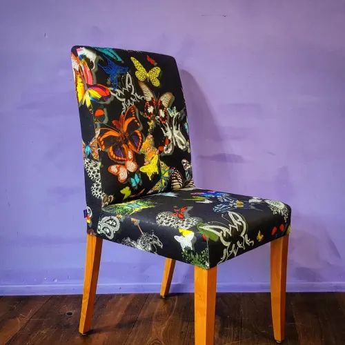 Polsterei Luzern, Esszimmerstuhl, Stoff Christian Lacroix