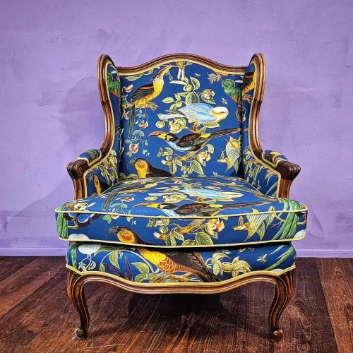 Polsterei Luzern, Louis Philippe Bergère, exklusiver Stoff aus Madrid 