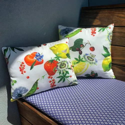  Exklusive Outdoor-Sitzkissen wie Zierkissen nach Mass, Stoff Fischbacher