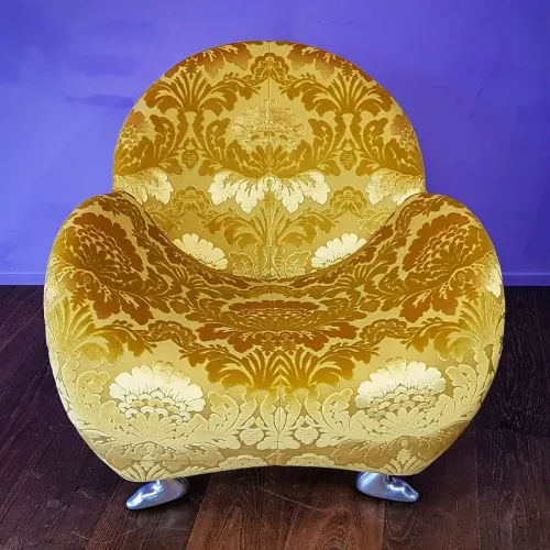 Papageno Sessel von Jan Armgardt für Leolux, 1993, erstrahlt in barockem Velours