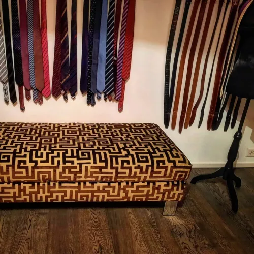 Tagesbett indivieuell neu bezogen, Stoff Jim Thompson